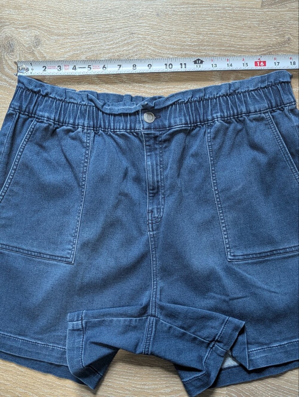 Penningtons DC Jeans Women's Casual Elastic-Waist Denim Shorts Utility Chic - Picture 11 of 13